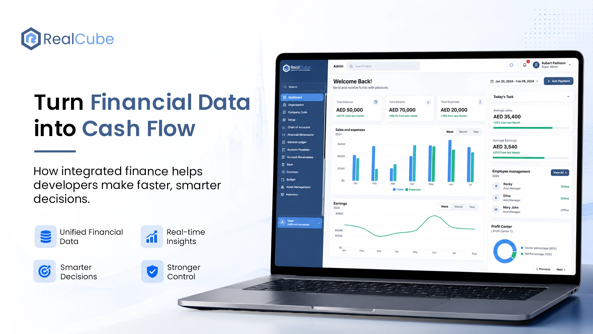 Turn Financial Data into Cash Flow How integrated finance helps developers make faster, smarter decisions.